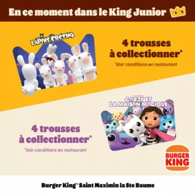 En ce moment dans les menus enfants