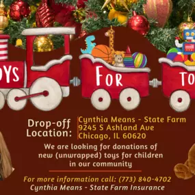 Our Chicago office will be a drop-off location this year for Toys for Tots. We are looking for donations of new and unwrapped toys for children in our community.