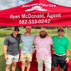 We love sponsoring a golf tournament! Ryan McDonald State Farm Insurance team Brock, TX