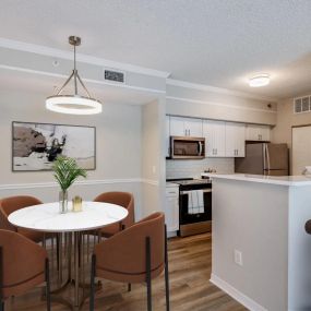 Deluxe home kitchen and dining area