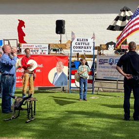 Well Cecil had a fantastic time being the MC for the Zachary Wild West Little Sticks Rodeo this morning!  66 contestants showed up ready to ride and rope, hammer and paint….they had a blast!  Dan Klein to say you have pivoted from the big rodeos to this big impact today would be an understatement sir!  All these kids will remember this forever!  Of course we couldn’t have done it without the legend himself, Mr. Joe Pete Maryman!  Let’s do it bigger next year fellas! ????????????????
Call us this