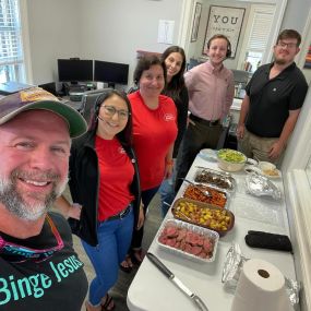 Man I sure love getting to serve these gals and guys!  It’s been extremely tough in our industry with premium going up and down, companies leaving the state, and roofers turning into injury attorneys! ????
We are certainly here for you and your families!  If you’re by our office stop in for some cake!  It’s a Costco Killer! ???? 
Happy Father’s Day to all the dads out there and the dads that came before us!!