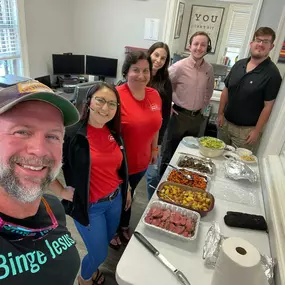 Man I sure love getting to serve these gals and guys!  It’s been extremely tough in our industry with premium going up and down, companies leaving the state, and roofers turning into injury attorneys! ????
We are certainly here for you and your families!  If you’re by our office stop in for some cake!  It’s a Costco Killer! ???? 
Happy Father’s Day to all the dads out there and the dads that came before us!!