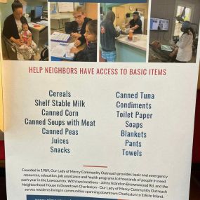 Food drive time! My office is partnering with other State Farm agencies in the area to collect food and essential items for Our Lady of Mercy Outreach. Through February 15th, you can drop these items off at 1711 Savannah Hwy. OLM is a wonderful organization that serves our community providing food, clothing and education services to its residents. To find out more, visit OLMoutreach.org. Help us make the biggest donation possible! Thank you!