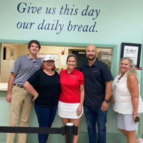 John Acker State Farm Insurance agent volunteering at our lady mercy