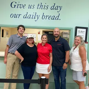 John Acker State Farm Insurance agent volunteering at our lady mercy