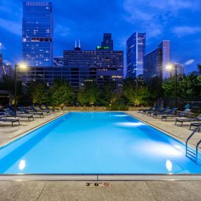 Beautiful Rooftop Pool with Cabanas