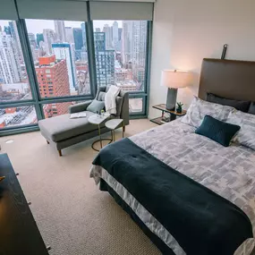 Bedroom with Grand Bay Windows