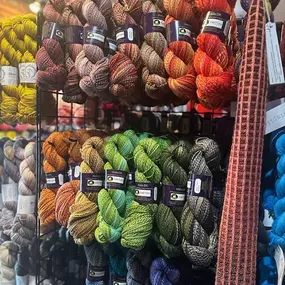 ✨New in Store 
We are so excited to start stocking yarn from Ewetopia, a women-owned mill in Wisconsin!
Helix is a unique color shading yarn made from US sourced Rambouilet and Targhee wool. It is hand-dyed by Ewetopia in Wisconsin and processed from combed top making it extremely soft. The striping sequences are random and range in length, but are medium to long stripes, making it exciting for the yoke of a stranded sweater or shawl.