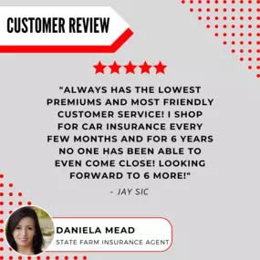 Daniela Mead - State Farm Insurance Agent
Review highlight