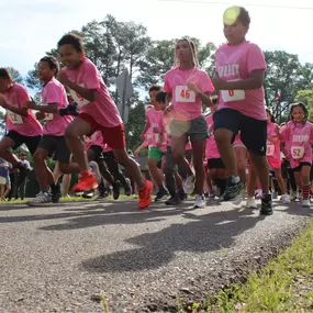 Flash Pride Rabbit Run 5k Karen sponsored in April.
 
Flash Pride is a boys running group at Pineville Elementary.  The 5k is used to raise money for the boys’ entry fees into local races and to help support the group.