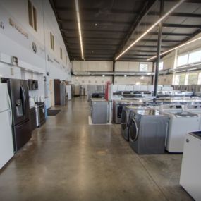 Interior of DeWaard & Bode Appliance Store Washing Machines