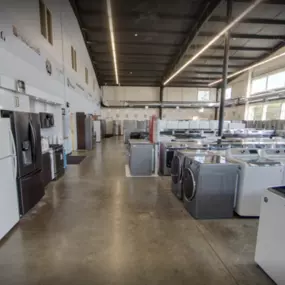 Interior of DeWaard & Bode Appliance Store Washing Machines