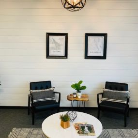 Harbor family law interior waiting area