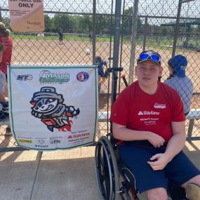 A great day for baseball sponsoring The Mason Challenger Baseball League!