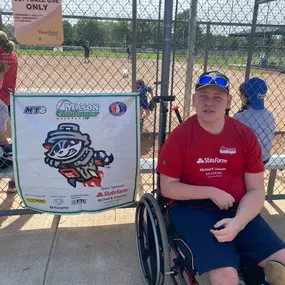 A great day for baseball sponsoring The Mason Challenger Baseball League!