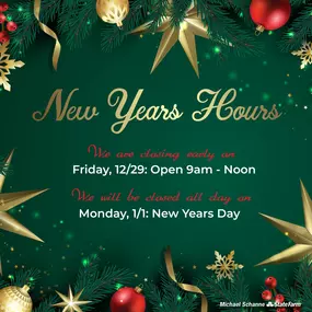 ???????????????? ???????????? ???????????????? ???? ???????????????????? ???????????????? ???????????? ????????'???????? ???????????????????????????? ???????????????????????????? ???????? ????????????????!! Our office will be closing at Noon on Friday 12/29 and will be closed Monday 1/1.

We look forward to being back in the office, Tuesday 1/2 and serving all of your insurance needs in 2024 and years to come.