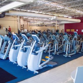Cardio equipment at FITWORKS Stow-Kent.