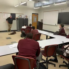 I was honored  to have the opportunity to speak to the Cadets in Mrs. Robyn Iannone’s business classes at the Benedictine Military School about the world of insurance!