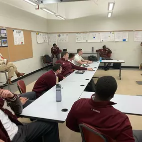 I was honored  to have the opportunity to speak to the Cadets in Mrs. Robyn Iannone’s business classes at the Benedictine Military School about the world of insurance!