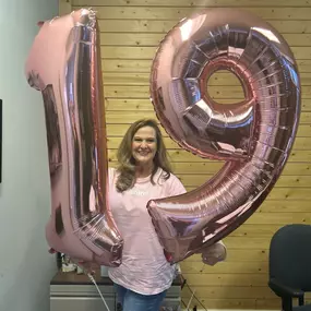 This Sunday, October 13th, our wonderful Nikki celebrated 19 amazing years with us at Sheila Curtis State Farm! We are incredibly grateful for our dear friend! ????