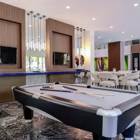 Resident Lounge with Billiards Table