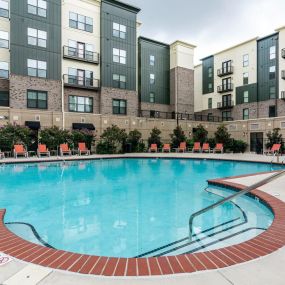 Heated pool with sundeck.