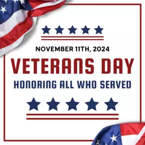 On Veterans Day, our team extends heartfelt gratitude to all the brave men and women who have served our country. Your courage and dedication inspire us every day.