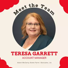 Meet the Team: Teresa, Account Manager

Teresa was born and raised in Baton Rouge. She attended Tara High School. She and her husband have been married for 32 years and have three children and one dog. She loves to attend concerts and watch LSU football and baseball. Teresa has 18 years of insurance experience.