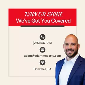 Life is unpredictable, but your insurance shouldn't be. Rain or shine, we've got you covered! Contact our team at Adam McCarty State Farm today!