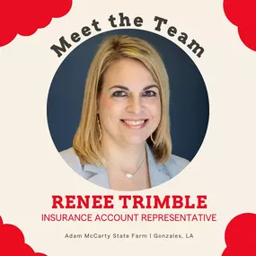 Meet the Team: Renee, Insurance Account Representative

Renee is from Ascension Parish, and she attended St. Amant High School and graduated from LSU.

She is married and has two children.

Renee enjoys attending sporting events, especially watching her daughter play volleyball and cheer.

Renee serves as CFO on the Junior League Board of Directors and the Advisory Board and Finance Committee for St. John Primary and St. Theresa Middle.