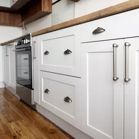 White kitchen cabinets