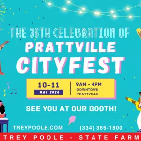 We look forward to seeing you at CityFest this weekend!