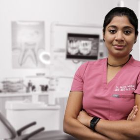 Dr. Veena Raja DDS PhD

Elite Dental
4877 Fredericksburg Rd, 
San Antonio, TX 78229
(210) 342-8251
https://elitedentaloffice.com/our-locations/san-antonio/