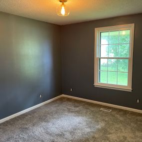 Side view of Gray Interior Painting Project