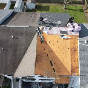 New roof installation services being performed by Class Roofing