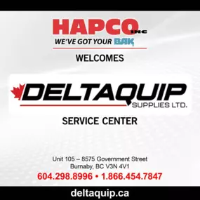 Join us in welcoming Deltaquip Supplies Ltd., as our newest service center in Burnaby, BC!