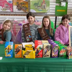 ????C is for Cookie! ????And we have plenty every Saturday from 11 to 2 pm at our Arlington location until March 15th. Make sure to grab plenty of Thin Mints and other yummy flavors before they run out! ????#itsagreatdayatchildsplay #girlscoutcookies