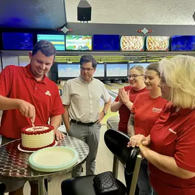 Of course we have to have cake to celebrate 3 years!