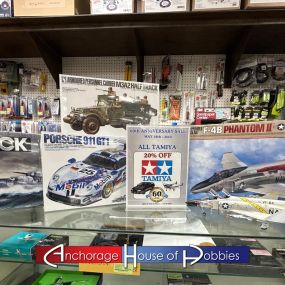 Need another great model kit? Or want to add to your train layout? 
All Tamiya, Kato, and Bachman items are 20% off. 
Come checkout what we have available. Have fun!