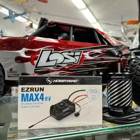 We’re finding all kinds of hidden gems around the shop during the colored tag clearance sale!

Like this Hobbywing MAX 4 ESC and matching motor. They are 30% off! A perfect upgrade for your Losi DBXL-E!