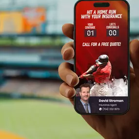 At David Stroman State Farm, we’re here to help you knock life’s curveballs out of the park. Ready to upgrade your coverage? Let’s talk—call today for a free quote!