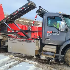 Container getting dropped off