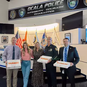 Made a visit to Ocala Police Department to drop off donuts for National Law Enforcement Appreciation Day! ???? Thank you for your dedication to protect & serve our community!❤️