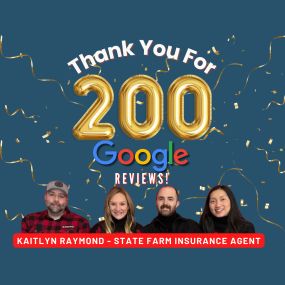 Thank you to every single one of you who helped us get to 200 Google reviews!!