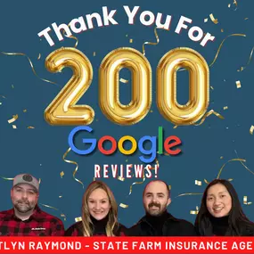 Thank you to every single one of you who helped us get to 200 Google reviews!!