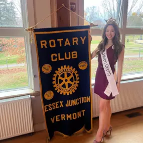 It was such a pleasure to have @missaddisoncountyvermont ‘s Sophia Parker join our Essex Rotary meeting! We enjoyed learning about Sophia’s experience as a medic at the Vermont National Guard and involvement with wildlife rehabilitation. Thank you Sophia ! We look forward to seeing your continued success and wish you all the best!