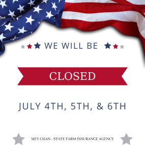 Our office will be closed July 4th - 6th in observance of Independence Day. We will resume our normal office hours on July 8th!
Happy Independence Day!