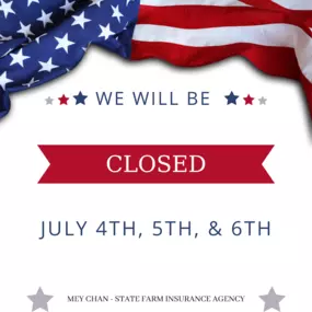 Our office will be closed July 4th - 6th in observance of Independence Day. We will resume our normal office hours on July 8th!
Happy Independence Day!