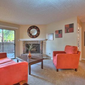 Living Room with Fireplace